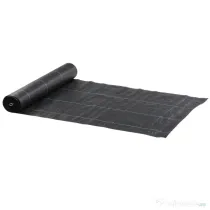 Outsunny Folie pentru Mulcire 50x2 m, Respirabilă și Anti-UV, din Polipropilenă Neagră