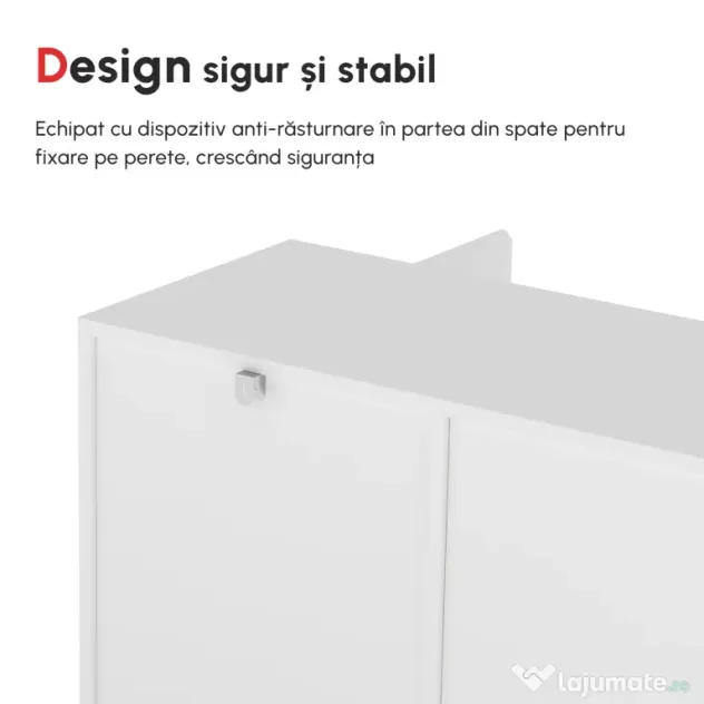 HOMCOM Bufet Modern cu 12 Rafturi, PAL, pentru Bucătărie, Sufragerie, Hol, 120x35x85 cm, Alb, Spațiu Amplu de Depozitare | Aosom Romania
