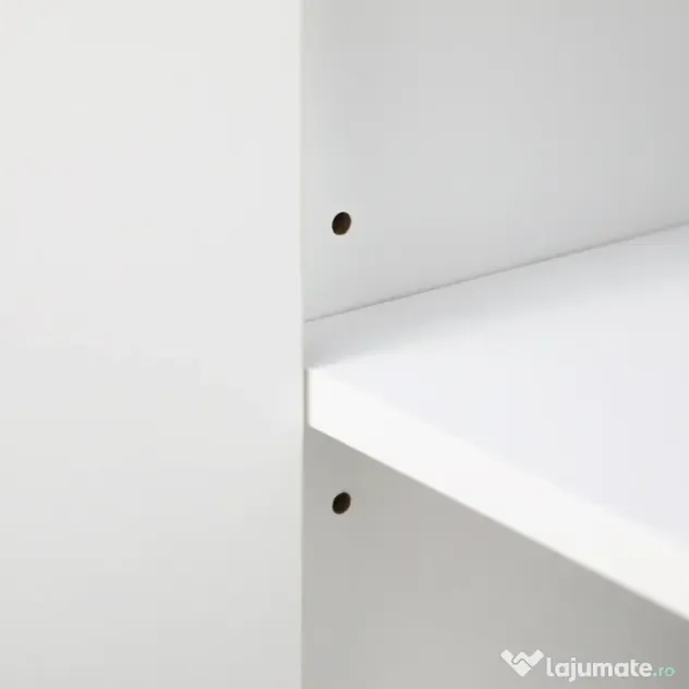 HOMCOM Bufet Modern cu 12 Rafturi, PAL, pentru Bucătărie, Sufragerie, Hol, 120x35x85 cm, Alb, Spațiu Amplu de Depozitare | Aosom Romania