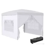 Outsunny Cort de Gradina Impermeabil 3×3 m cu Panouri Laterale
