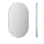 kleankin Oglindă de Baie LED Antiaburire cu Luminozitate Reglabilă, din Sticlă și Aluminiu, 81x51x4.5 cm