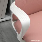 Vinsetto Scaun de birou ergonomic și căptușit, cu înălțime ajustabilă și balans, 62x56x110-119,5 cm, roz | Aosom Romania 