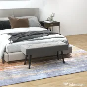 HOMCOM Danca Depozitare, Velvet Tapițat, cu Picioare de Oțel, pentru Dormitor, Living, Sufragerie, Hol, 100x36x45 cm, Gri | Aosom Romania