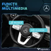 HOMCOM Mașină Electrică pentru Copii 3-8 Ani cu Telecomandă și Claxon, Negru, 111.5x69x52.5 cm | Aosom Romania 