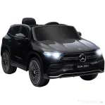 HOMCOM Mașină Electrică pentru Copii 3-8 Ani cu Telecomandă și Claxon, Negru, 111.5x69x52.5 cm