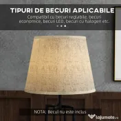 Lampa de Podea cu Rafturi, Inalta cu Abajur din Material Textil (Becul nu este Inclus), Nuc Maro si Maro Deschis, Φ42x166cm HOMCOM | Aosom RO 