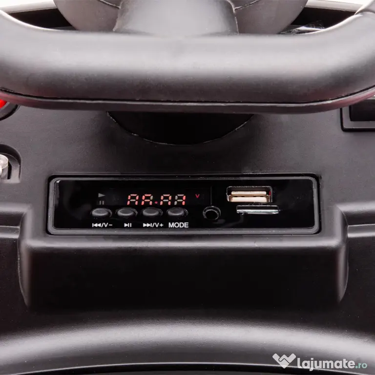 HOMCOM Masina Electrica pentru Copii, Auto pentru Copii Mercedes-Benz 6V cu Muzica, Varsta 18-48 Luni, Bej | Aosom Romania