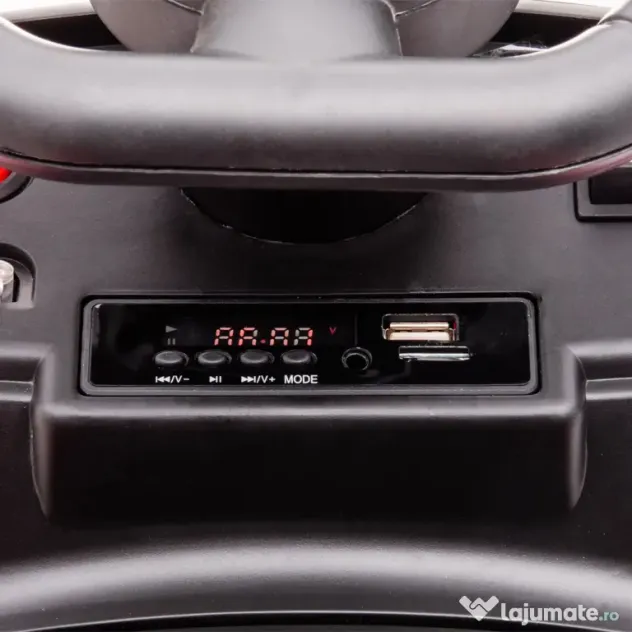 HOMCOM Masina Electrica pentru Copii, Auto pentru Copii Mercedes-Benz 6V cu Muzica, Varsta 18-48 Luni, Bej | Aosom Romania