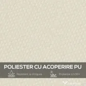Outsunny Copertină Pergolă Rezervă, Orificii Scurgere 2.5x3m, Protecție UV, Bej | Aosom Romania 