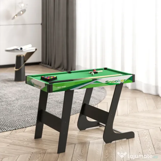 SPORTNOW Masă de Biliard Pliabilă cu Accesorii pentru Adulți și Tineri 104x55.5x68cm | Aosom Romania