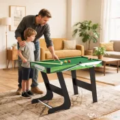 SPORTNOW Masă de Biliard Pliabilă cu Accesorii pentru Adulți și Tineri 104x55.5x68cm 