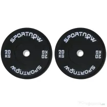 SPORTNOW Set 2 Placi Greutati Olimpice 20 kg Cauciuc pentru Haltere Orificiu 5 cm Acasa Sala | Aosom Romania