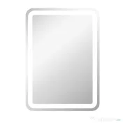 kleankin Oglindă LED, pentru Baie și Machiaj,lumina Reglabilă cu 3 Temperaturi de Culoare, Design anti-aburire, 70x50 cm, Argintiu | Aosom Romania