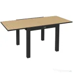Outsunny Masă extensibilă pentru terasă, cu 4-6 locuri, 81-162 cm