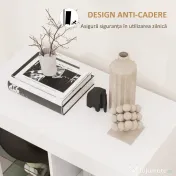 HOMCOM Dulap pentru Sufragerie cu Lumini LED, 3 Rafturi Deschise și un Dulăpior cu 2 Niveluri, 75x40,1x83 cm, Alb | Aosom Romania 