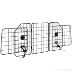 PawHut Grilaj Despărțitor Auto pentru Câini, Barieră pentru Câini cu Lățime Reglabilă și Pliabilă, 93-150x42 cm, Negru