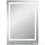 kleankin Oglindă de baie cu lumini LED reglabilă în 3 culori, cu raft din sticlă, 50x12x70 cm, argintiu