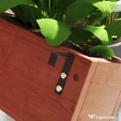 Outsunny Jardinieră Verticală cu Șipci și 3 Vase Detașabile, în Lemn de Brad, 60x16x80 cm, Maro | Aosom Romania 