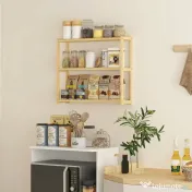 HOMCOM Etajeră de Baie cu 3 Rafturi Reglabile pe 5 Nivele, Dulap de Depozitare din Bambus, 60x15x50 cm, Lemn Natural | Aosom Romania 