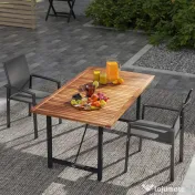 Outsunny Set de 2 Scaune de Grădină cu Cadru din Aluminiu, Plasă Respirabilă și Cotiere, 56x58x89 cm, Gri Închis | Aosom Romania