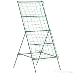 Outsunny Suport Metalic de Grădină în Forma de A cu Plasă de Susținere, 101x133x227 cm, Verde