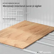 Outsunny Șopron pentru Unelte cu Acoperiș Înclinat și Uși Glisante Duble, 277x195x192 cm, Verde Închis | Aosom Romania 