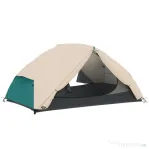 Outsunny Cort de Camping pentru 2 Persoane cu 2 Vestibule, 2 Uși, 2 Ferestre și Husă de Transport, 2.8x2.25x1.1 m, Bej