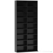 HOMCOM Raft pentru CD-uri cu 14 Rafturi Reglabile pentru 640 CD-uri/360 DVD-uri Negru | Aosom Romania 