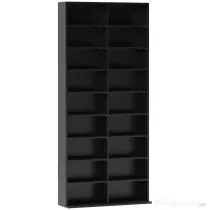 HOMCOM Raft pentru CD-uri cu 14 Rafturi Reglabile pentru 640 CD-uri/360 DVD-uri Negru | Aosom Romania