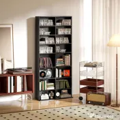 HOMCOM Raft pentru CD-uri cu 14 Rafturi Reglabile pentru 640 CD-uri/360 DVD-uri Negru | Aosom Romania 