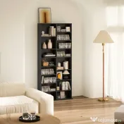 HOMCOM Raft pentru CD-uri cu 14 Rafturi Reglabile pentru 640 CD-uri/360 DVD-uri Negru | Aosom Romania 