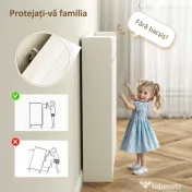 HOMCOM Dulap pentru Pantofi cu 4 Sertare Rabatabile și 2 Sertare Glisante Alb | Aosom Romania 