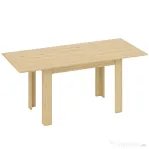 HOMCOM Masă extensibilă pentru 6-8 persoane, 140-180 x 80 cm, culoare lemn
