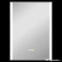HOMCOM Oglindă LED 50x70 Antiaburire Touch IP44 | Aosom Romania