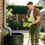 Outsunny Pompa de evacuare a apelor murdare/proaspete debit 9000L/h 400W adancime max. 15m intrerupator de plutire 16x14x27cm verde 