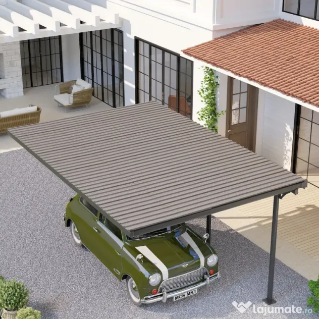 Outsunny Set 12 Panouri de Schimb 129x45 cm pentru Căsuțe de Grădină din Oțel Galvanizat Gri | Aosom Romania