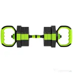 SPORTNOW Set Greutăți Sală 6-în-1, Multifuncțional, 20 kg, Plastic și Nisip, 125x18x18 cm, Verde | Aosom Romania