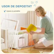 AIYAPLAY Set 8 Construcții Moi pentru Copii 0-3 Ani de Interior, din Catifea și Spumă PU Portocaliu | Aosom Romania