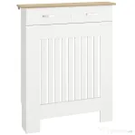 HOMCOM Acoperire pentru Calorifer cu Sertar, Anti-răsturnare, în Lemn, 78x19x97 cm, Alb | Aosom Romania