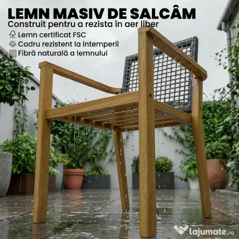 Outsunny scaune set exterior casă de vară bănci confortabile pereche relaxare | Aosom Romania