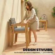Outsunny scaune set exterior casă de vară bănci confortabile pereche relaxare | Aosom Romania