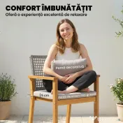 Outsunny scaune set exterior casă de vară bănci confortabile pereche relaxare | Aosom Romania