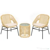 Outsunny bistro mobilier ratan polyrattan | Aosom Romania 
