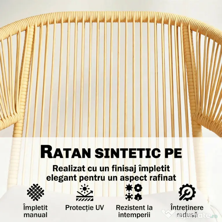 Outsunny bistro mobilier ratan polyrattan | Aosom Romania