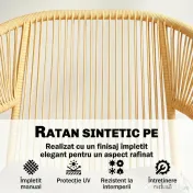 Outsunny bistro mobilier ratan polyrattan | Aosom Romania 