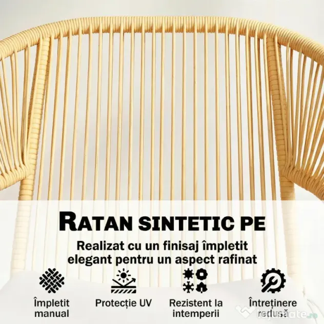 Outsunny bistro mobilier ratan polyrattan | Aosom Romania