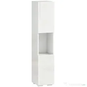 HOMCOM Dulap Multimedia Slim cu 5 Rafturi Reglabile, Alb | Aosom Romania 