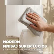 HOMCOM Dulap Multimedia Slim cu 5 Rafturi Reglabile, Alb | Aosom Romania 