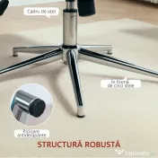 HOMCOM Fotoliu Rotativ din Catifea, Fotoliu Tapițat cu Cotiere, Funcție de Balansare și Înălțime Reglabilă, pentru Living, Gri Închis | Aosom Romania 