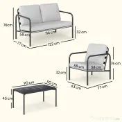 Outsunny mobilier terasă | Aosom Romania 